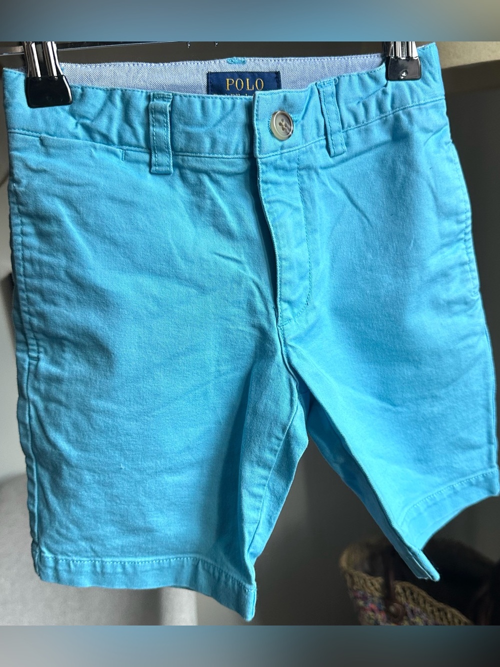 Polo by Ralph Lauren boy's Bright Aqua Cotton Shorts
